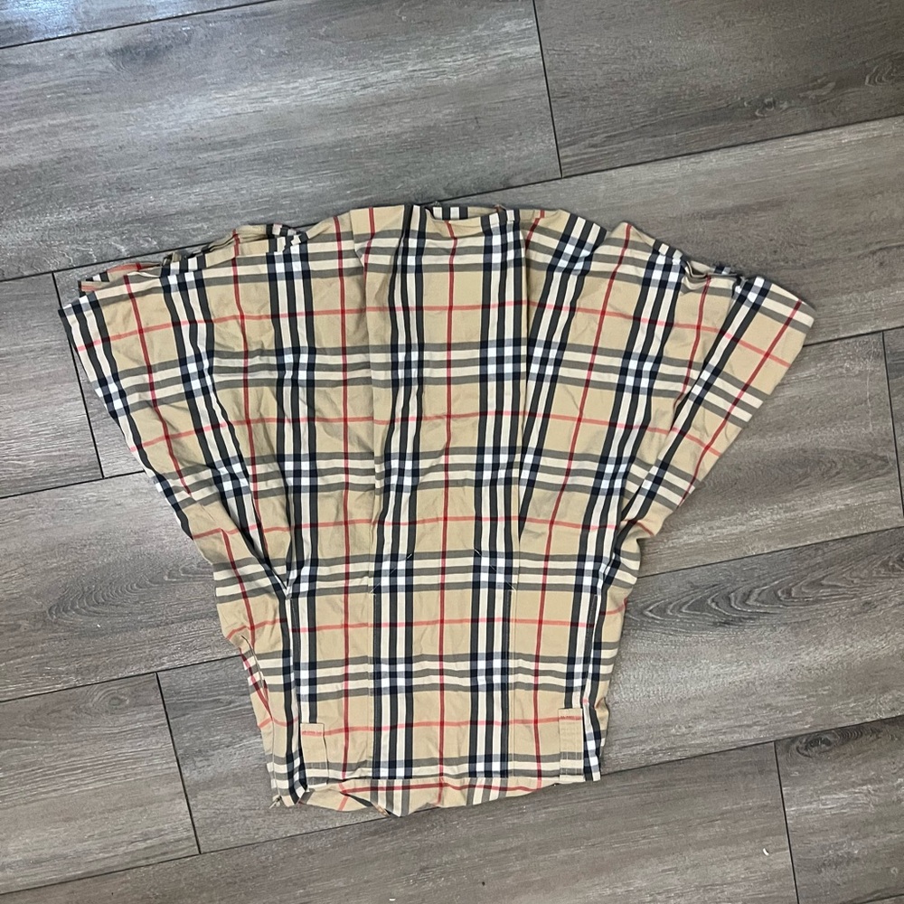 Burberry Beige Plaid Skirt